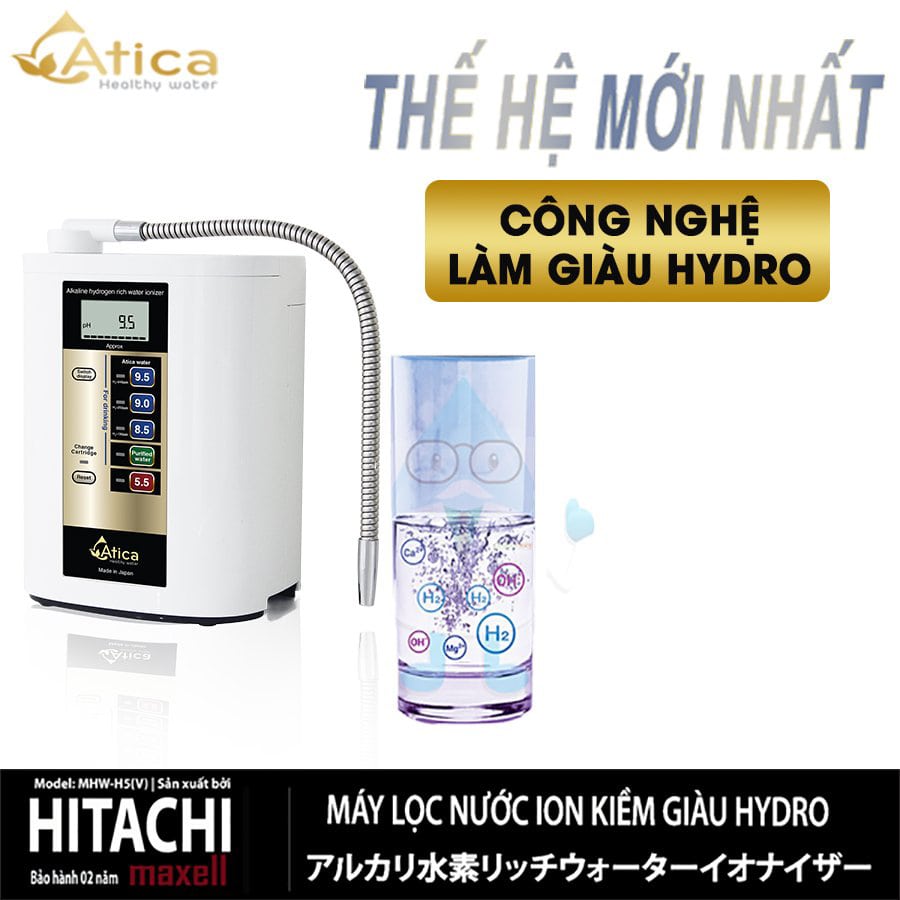 Atica MHW-H5(V) là sản phẩm tạo ra nồng độ hydrogen cực cao