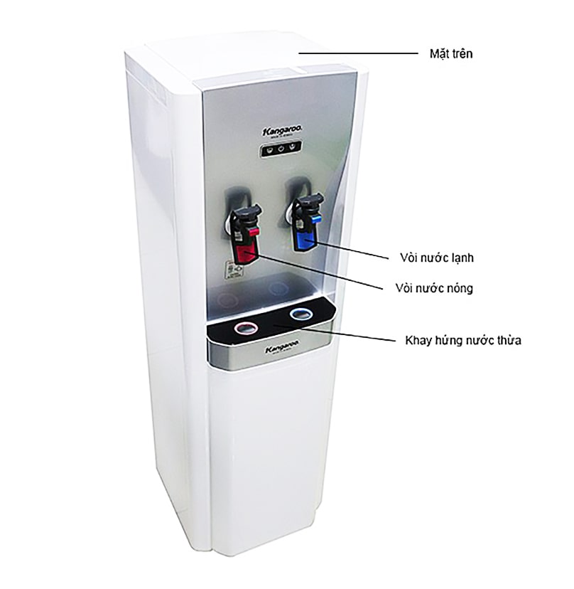 Máy lọc nước nóng lạnh Kangaroo KG47 được sản xuất theo dây chuyền hiện đại