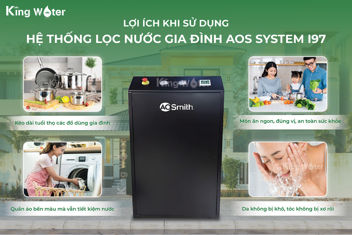 Lợi ích khi sở hữu một hệ thống lọc tổng chất lượng như AoSmith System i97