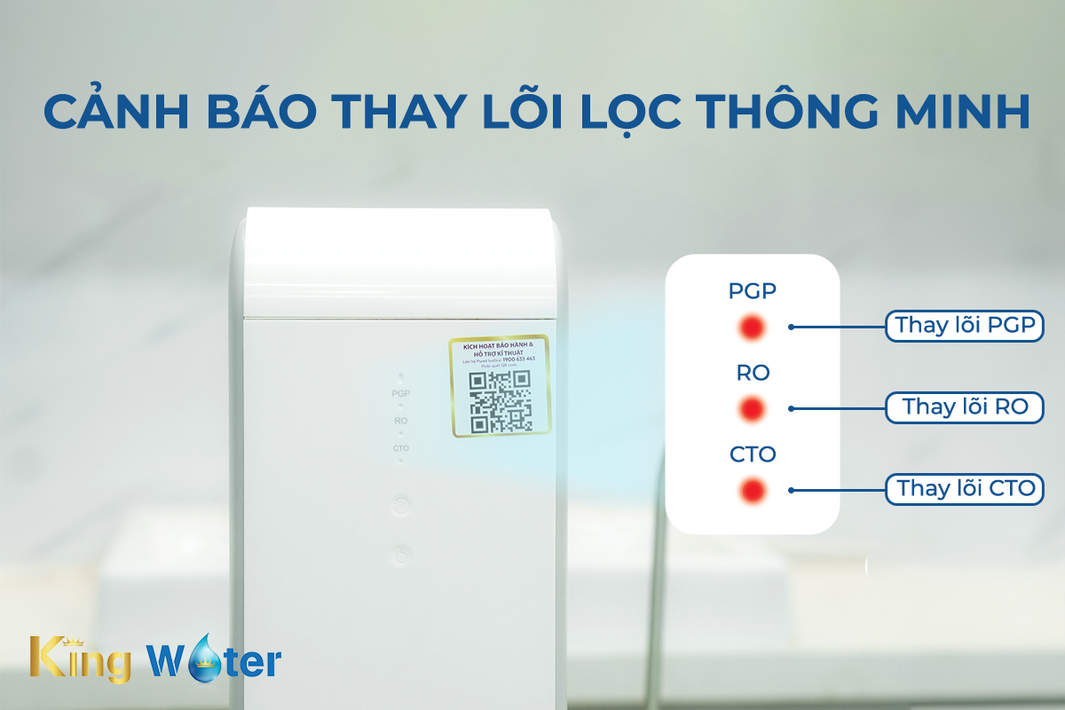 Unilever Pureit Delica UR5640 được tích hợp cảnh báo thay lõi lọc tiện lợi