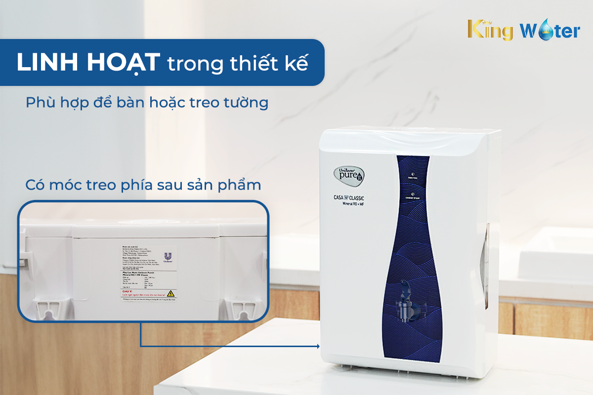 thiết kế Pureit Casa G2 linh hoạt có thể linh hoạt