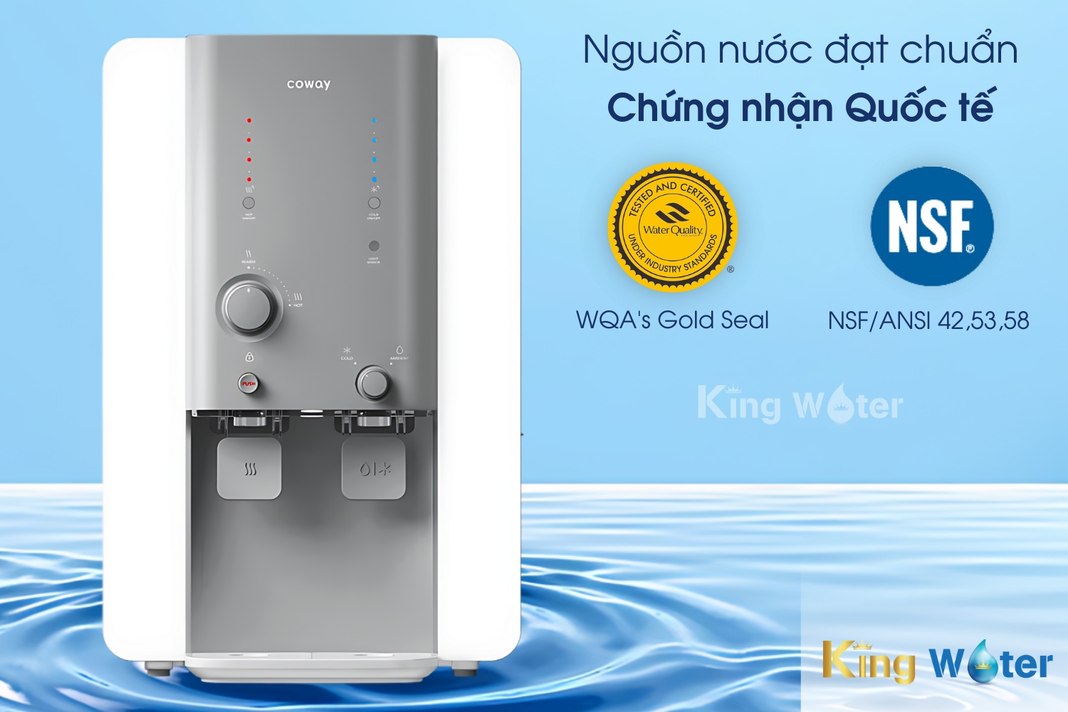 Các chứng nhận Quốc tế làm nên tên tuổi thương hiệu Coway.