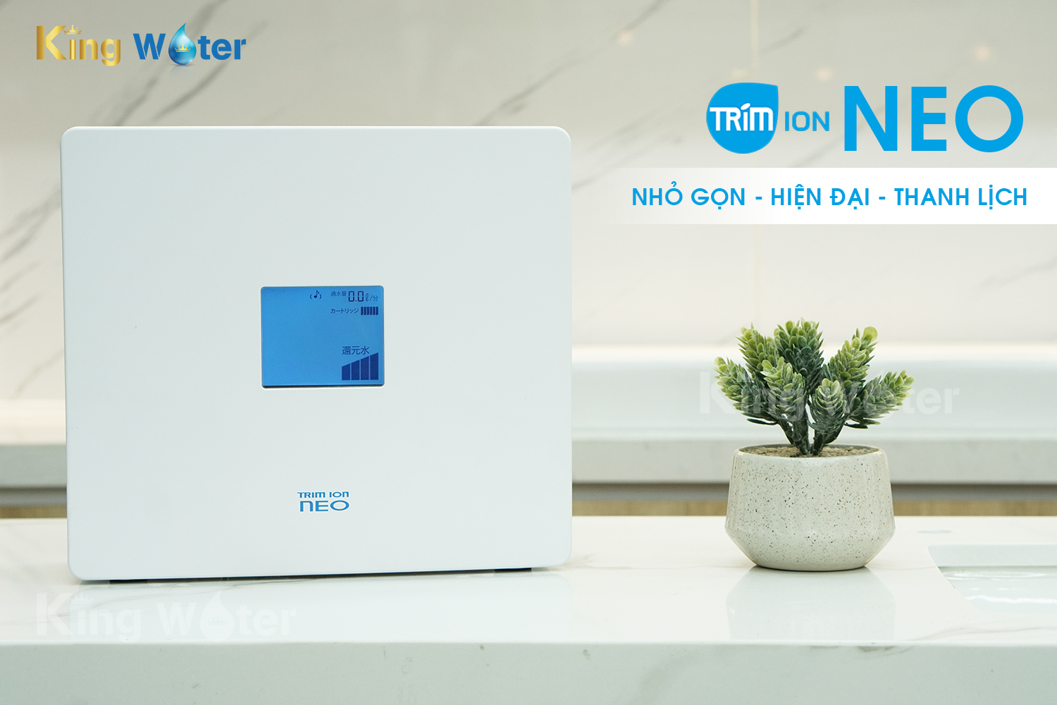 Trim iON Neo sở hữu thiết kế hiện đại với màu trắng tinh khôi 