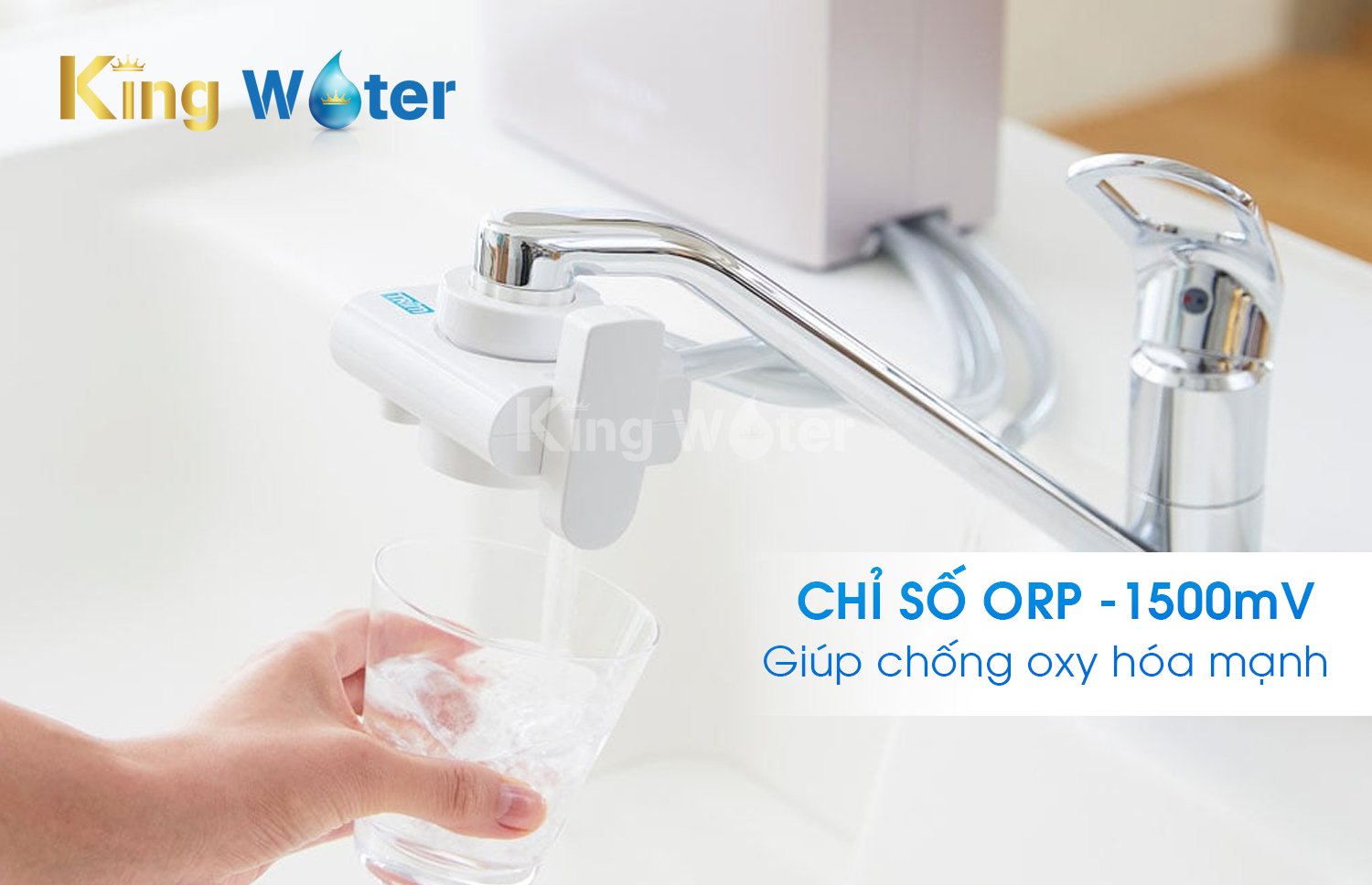 Máy điện giải Trim iON Neo có chỉ số chống oxi hoá đến -1500mV