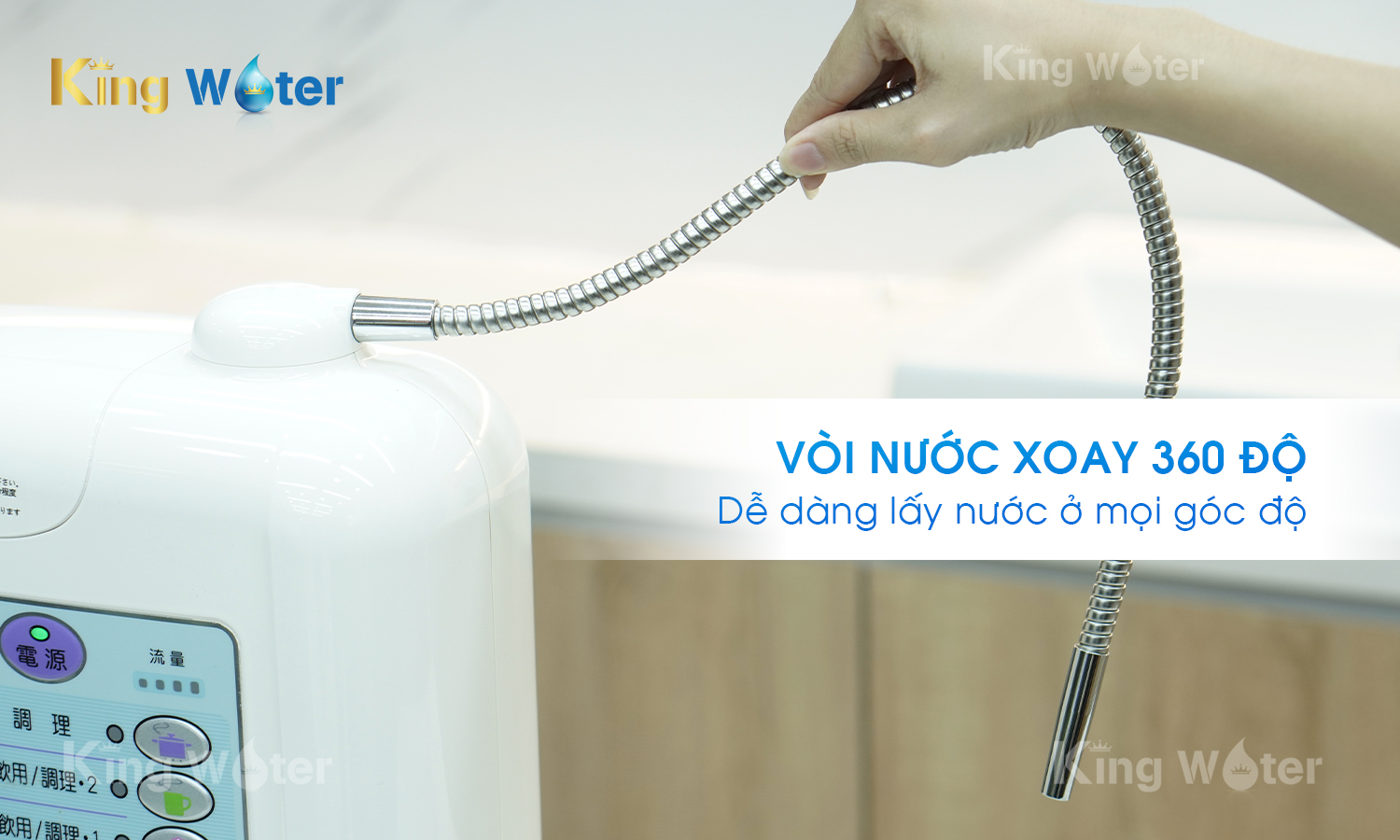 Vòi nước xoay linh hoạt 360 độ