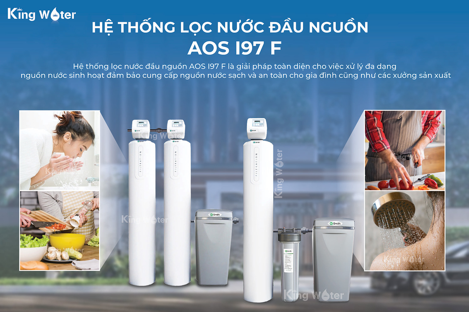 Lọc nước đầu nguồn Ao Smith i97 F là lựa chọn cần thiết cho mỗi gia đình